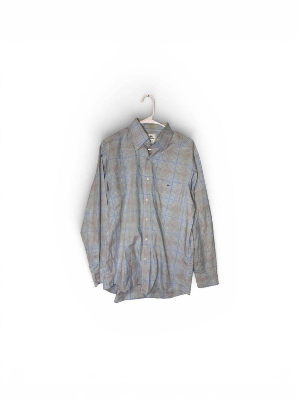 Lacoste button up plaid shirt